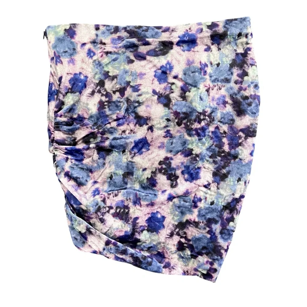 Isabel Marant Guilayo Velvet Miniskirt In Purple NWT